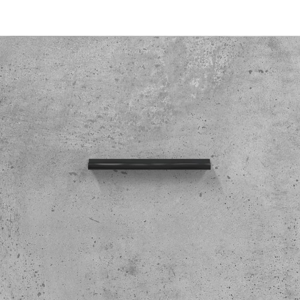 Highboard betonggrå 69,5x34x180 cm konstruert tre vidaXL