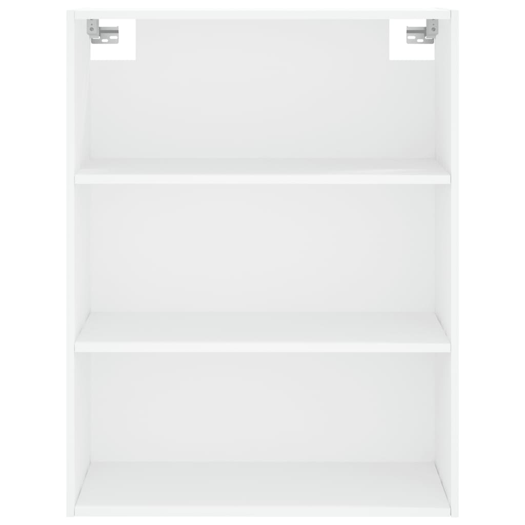 Highboard hvit 69,5x34x180 cm konstruert tre
