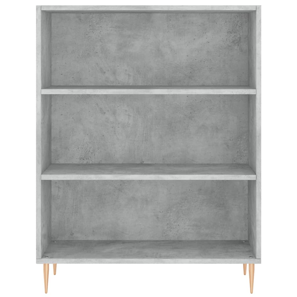 Highboard betonggrå 69,5x32,5x180 cm konstruert tre