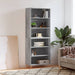 Highboard grå sonoma 69,5x32,5x180 cm konstruert tre