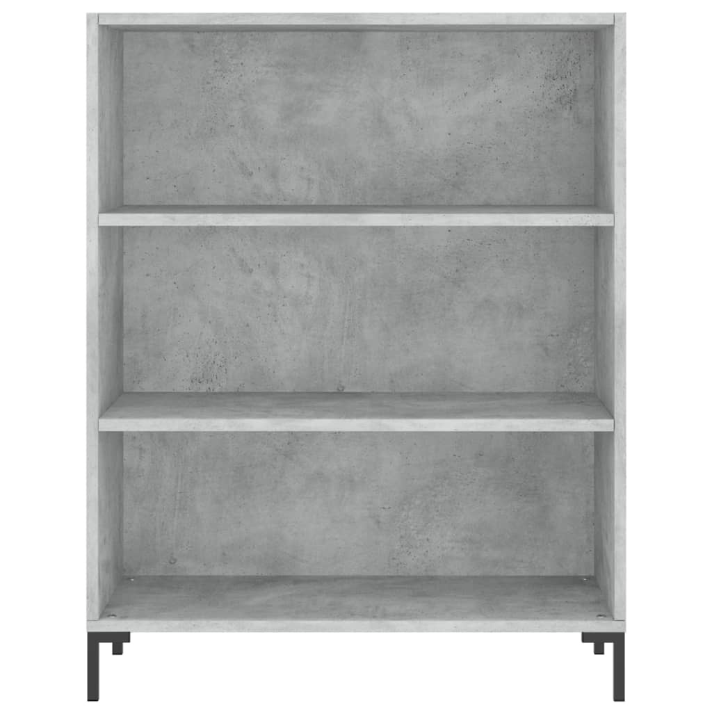 Highboard betonggrå 69,5x32,5x180 cm konstruert tre