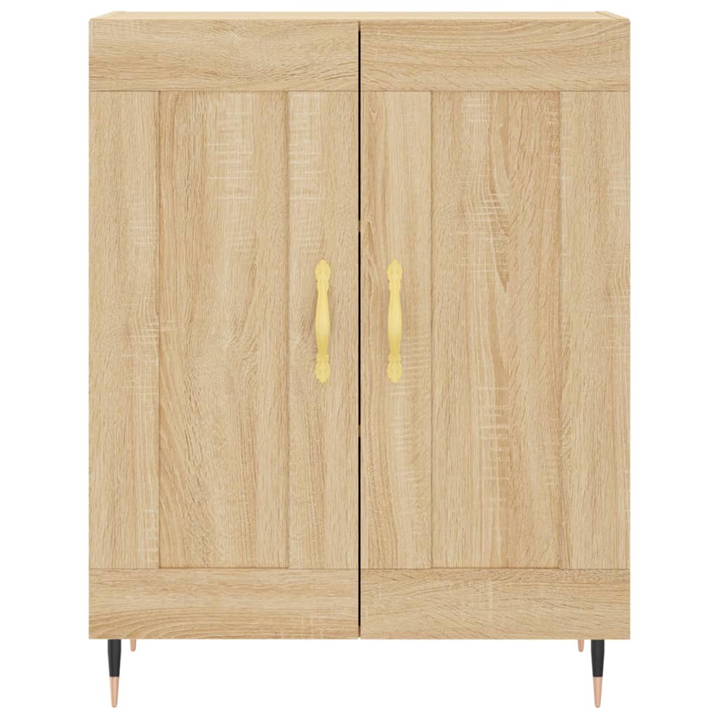 Highboard sonoma eik 69,5x34x180 cm konstruert tre