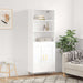 Highboard hvit 69,5x34x180 cm konstruert tre vidaXL