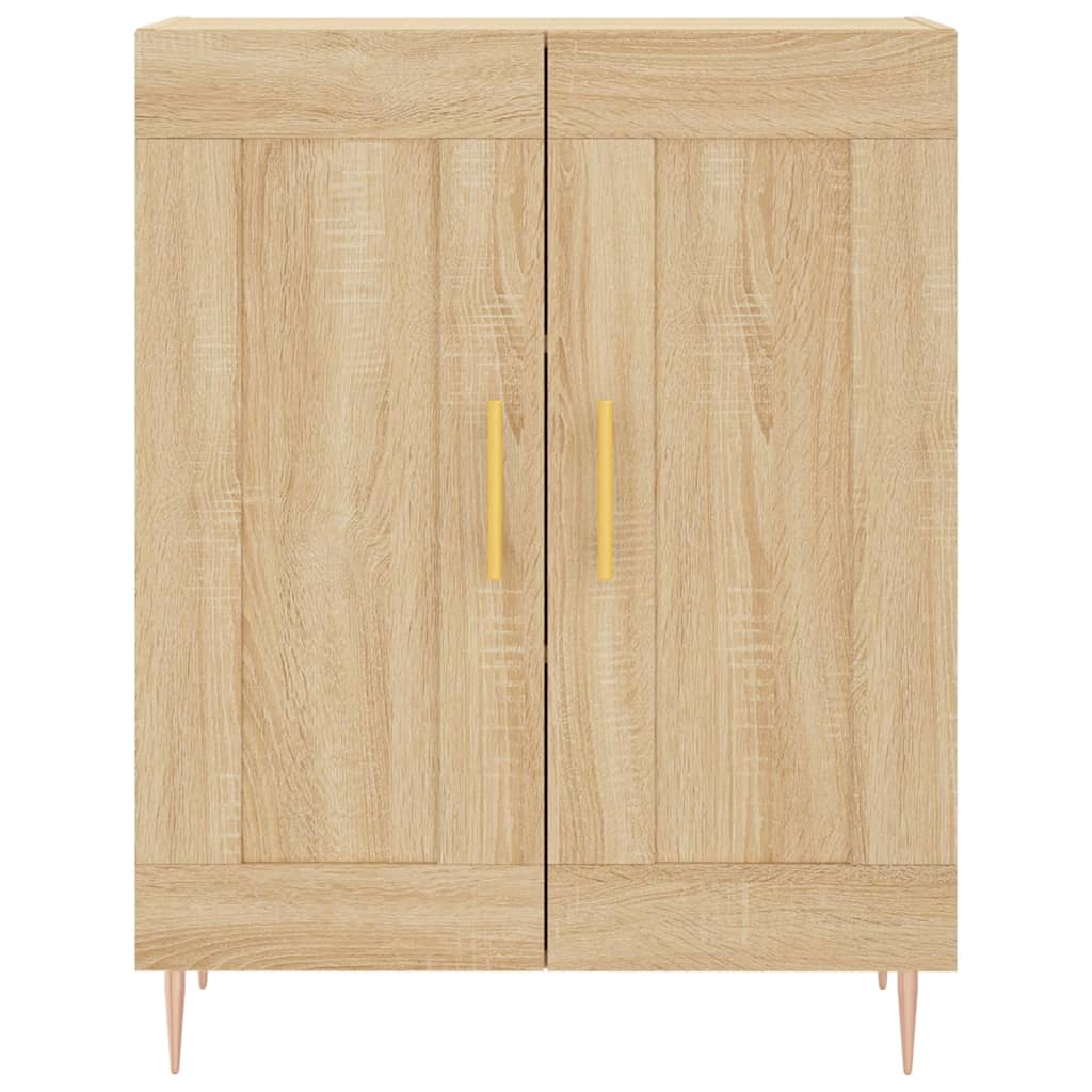 Highboard sonoma eik 69,5x34x180 cm konstruert tre