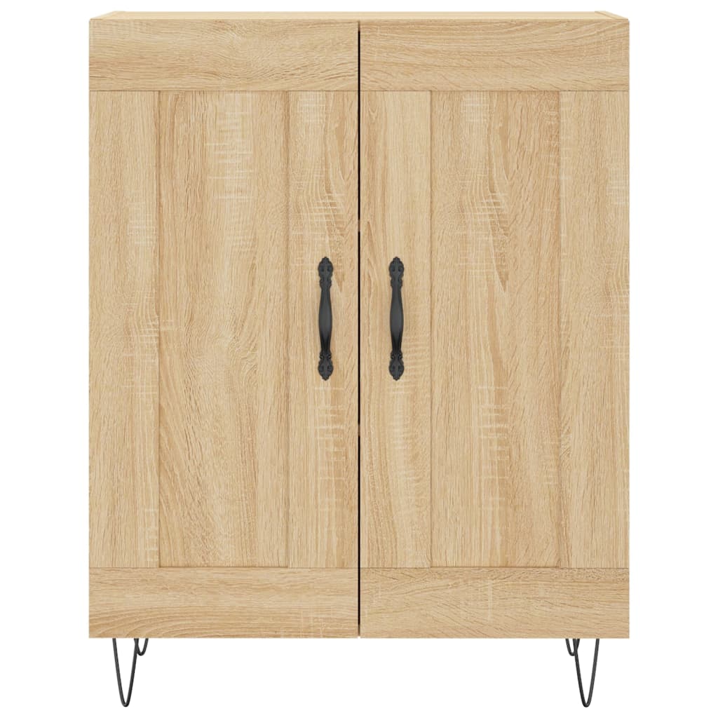 Highboard sonoma eik 69,5x34x180 cm konstruert tre