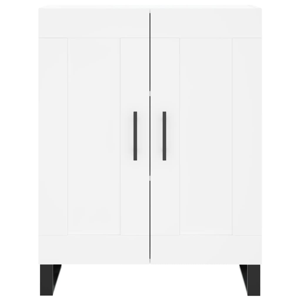 Highboard hvit 69,5x34x180 cm konstruert tre vidaXL