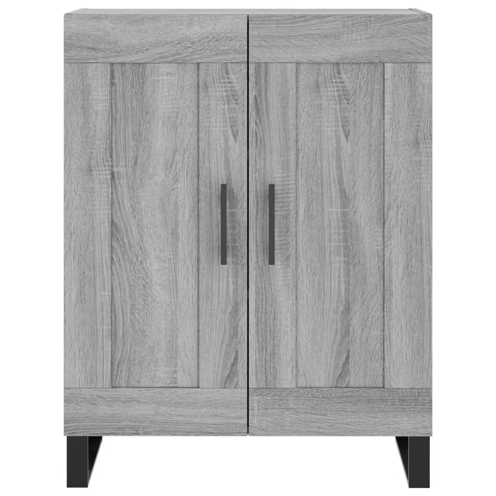 Highboard grå sonoma 69,5x34x180 cm konstruert tre vidaXL