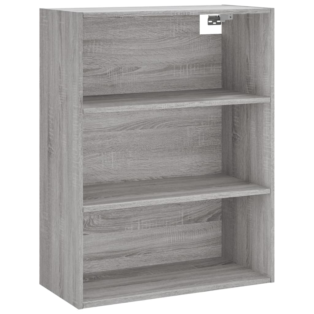 Highboard grå sonoma 69,5x34x180 cm konstruert tre vidaXL
