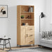 Highboard sonoma eik 69,5x34x180 cm konstruert tre
