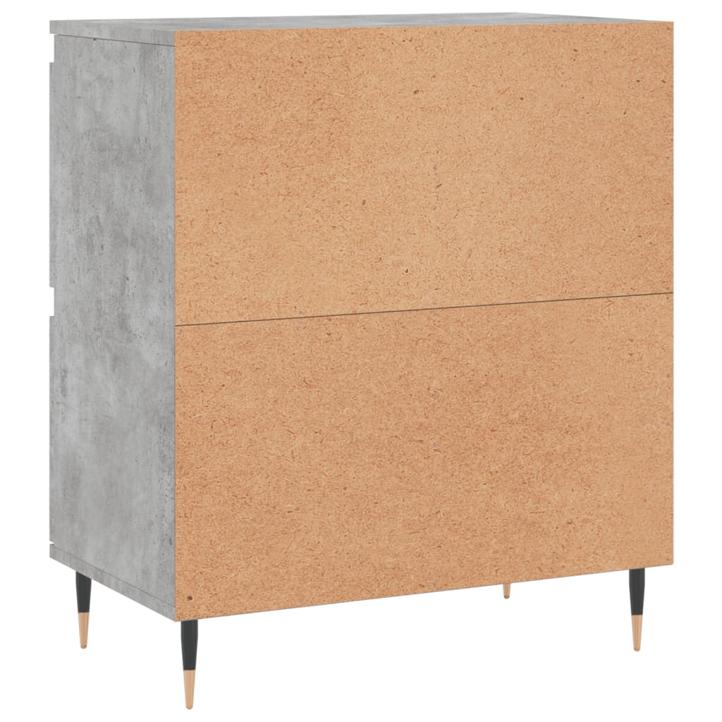 Skjenker 2 stk betonggrå konstruert tre vidaXL