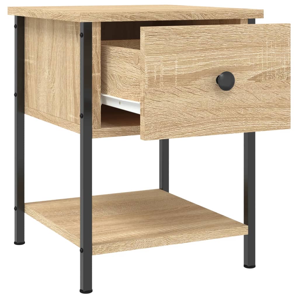 Nattbord sonoma eik 34x35,5x45 cm konstruert tre vidaXL