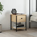 Nattbord sonoma eik 34x35,5x45 cm konstruert tre vidaXL