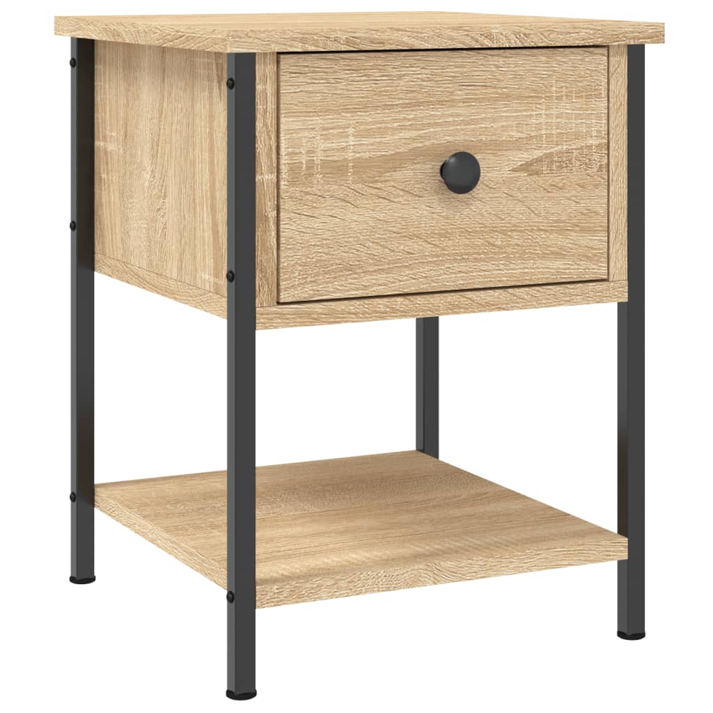 Nattbord 2 stk sonoma eik 34x35,5x45 cm konstruert tre