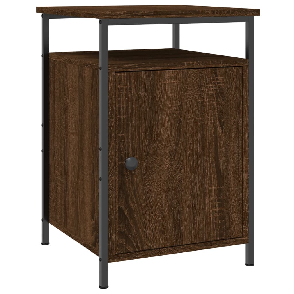 Nattbord brun eik 40x42x60 cm konstruert tre