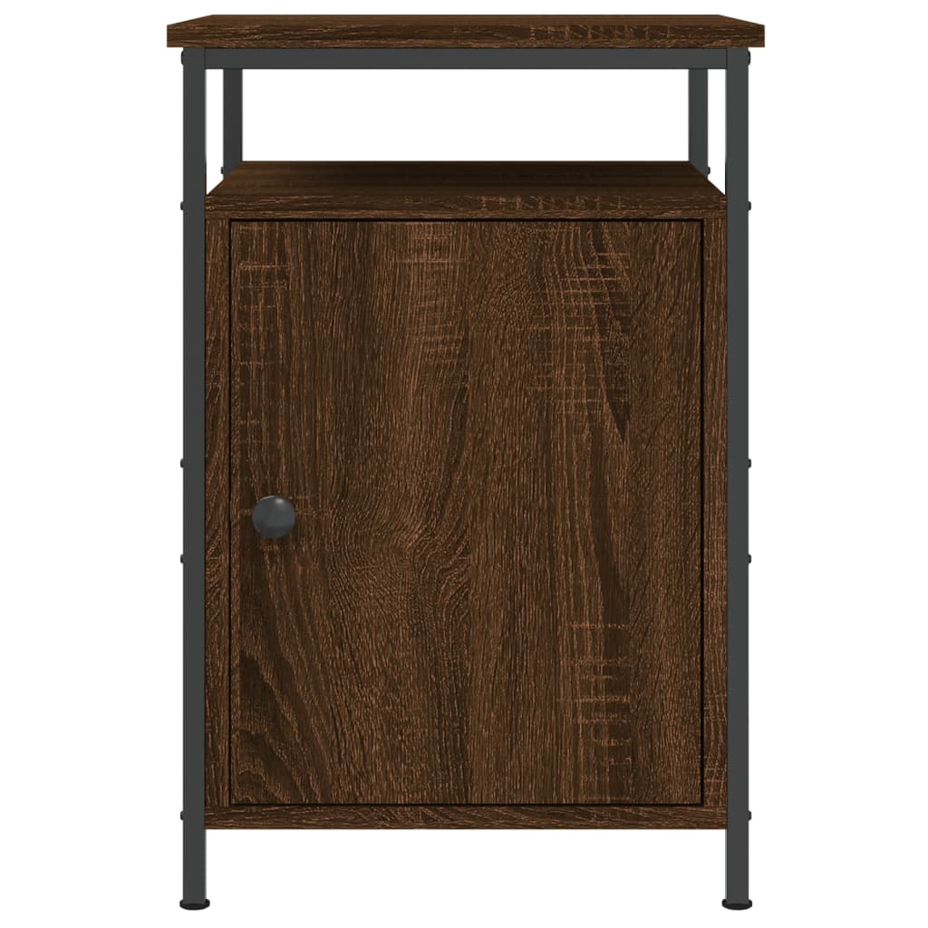 Nattbord brun eik 40x42x60 cm konstruert tre