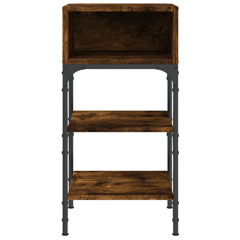 Nattbord 2 stk røkt eik 35x34,5x70 cm konstruert tre