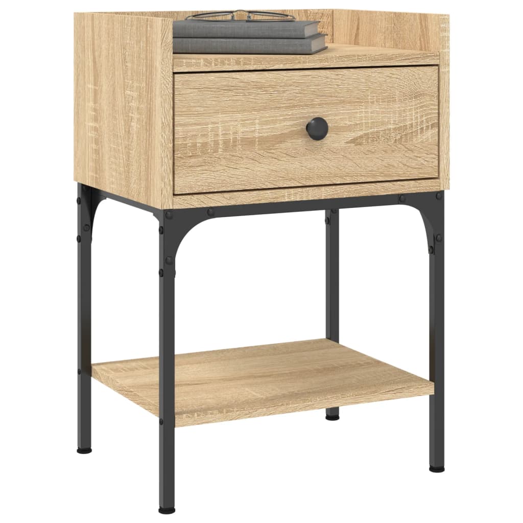 Nattbord sonoma eik 40,5x31x60 cm konstruert tre