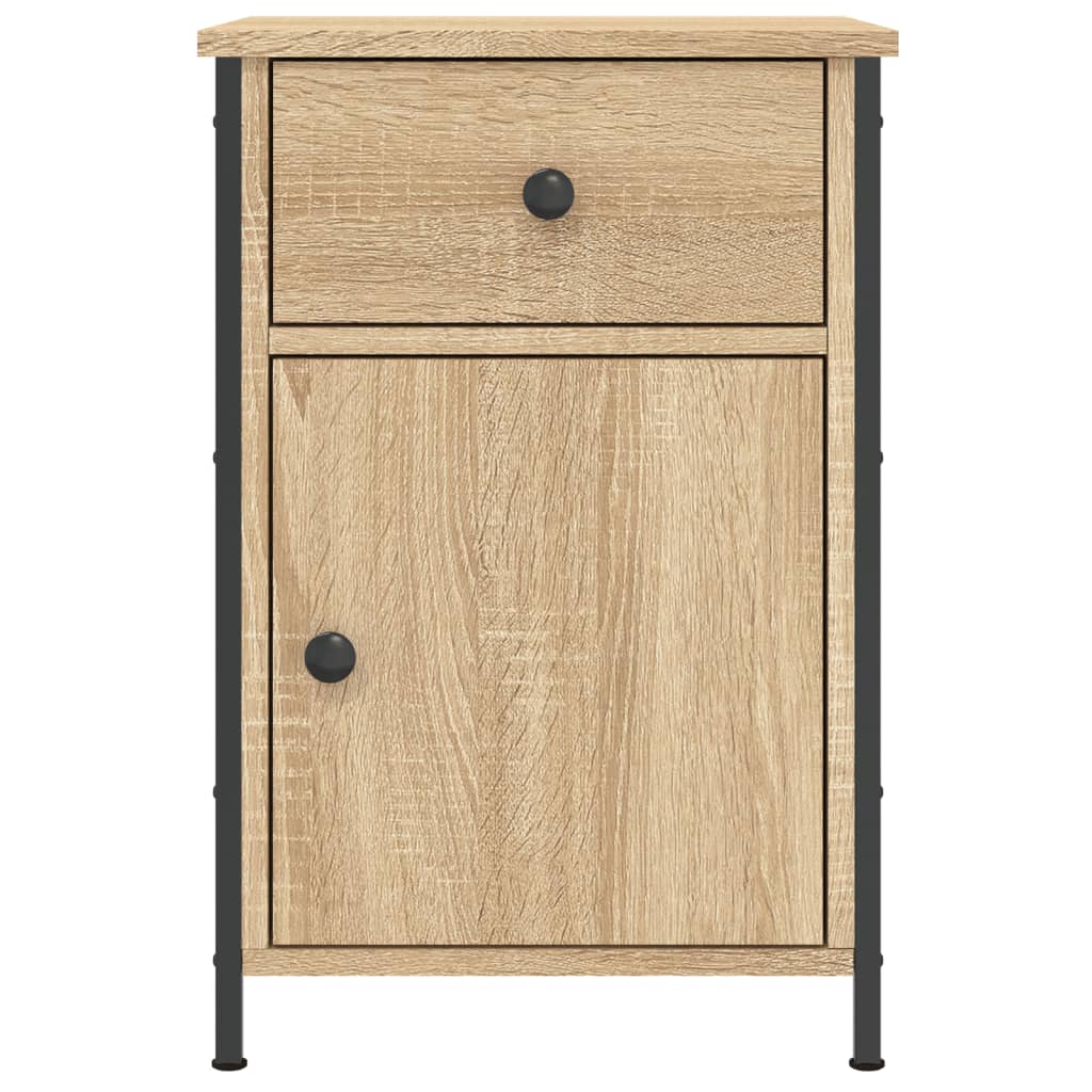 Nattbord 2 stk sonoma eik 40x42x60 cm konstruert tre
