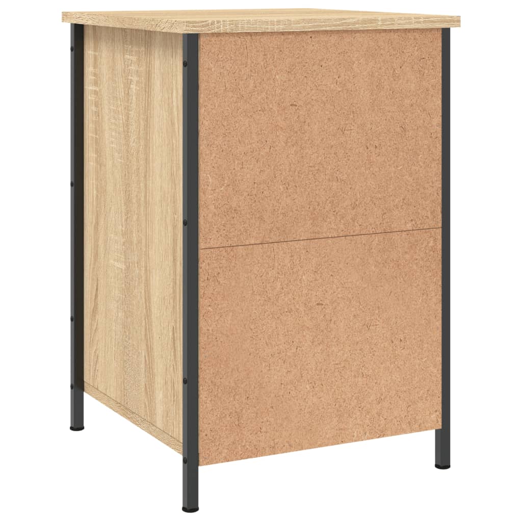 Nattbord 2 stk sonoma eik 40x42x60 cm konstruert tre