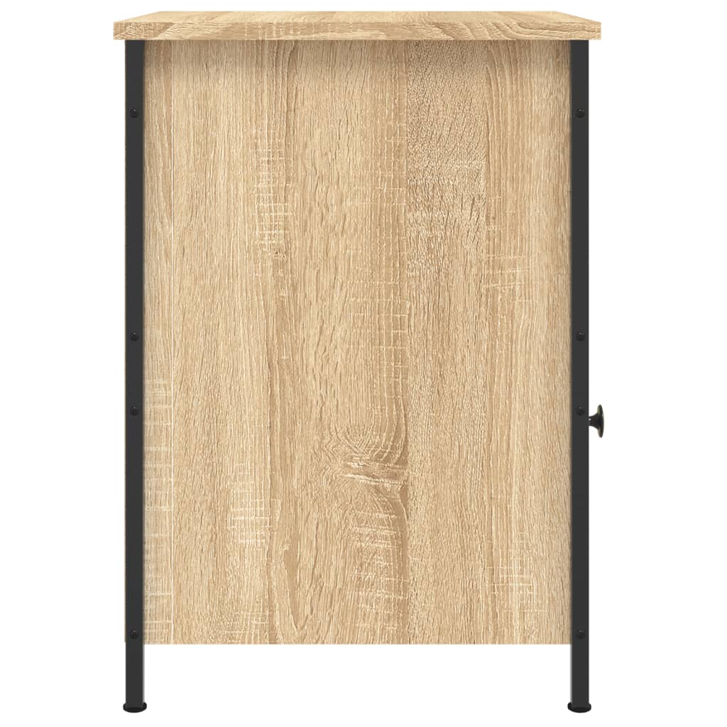 Nattbord 2 stk sonoma eik 40x42x60 cm konstruert tre