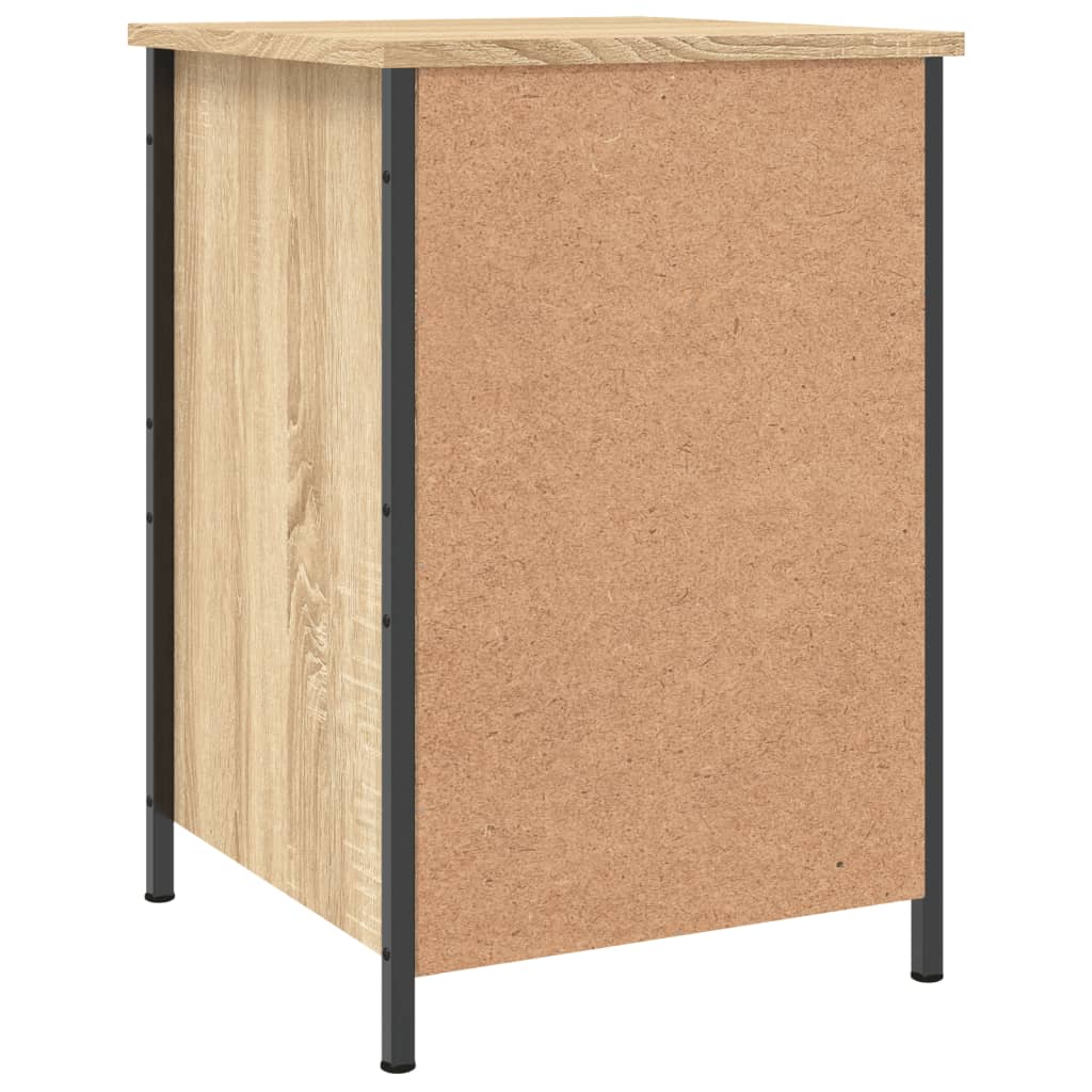 Nattbord 2 stk sonoma eik 40x42x60 cm konstruert tre