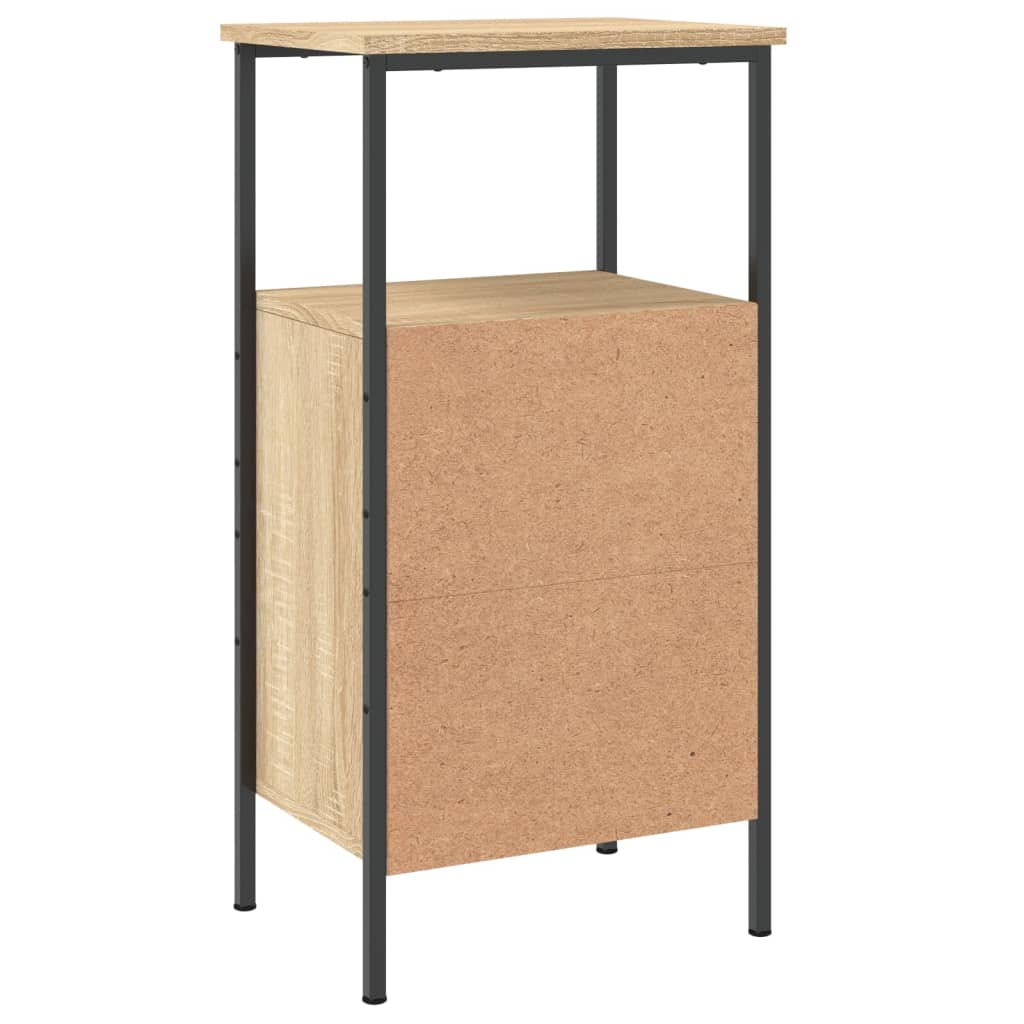Nattbord sonoma eik 41x31x80 cm konstruert tre