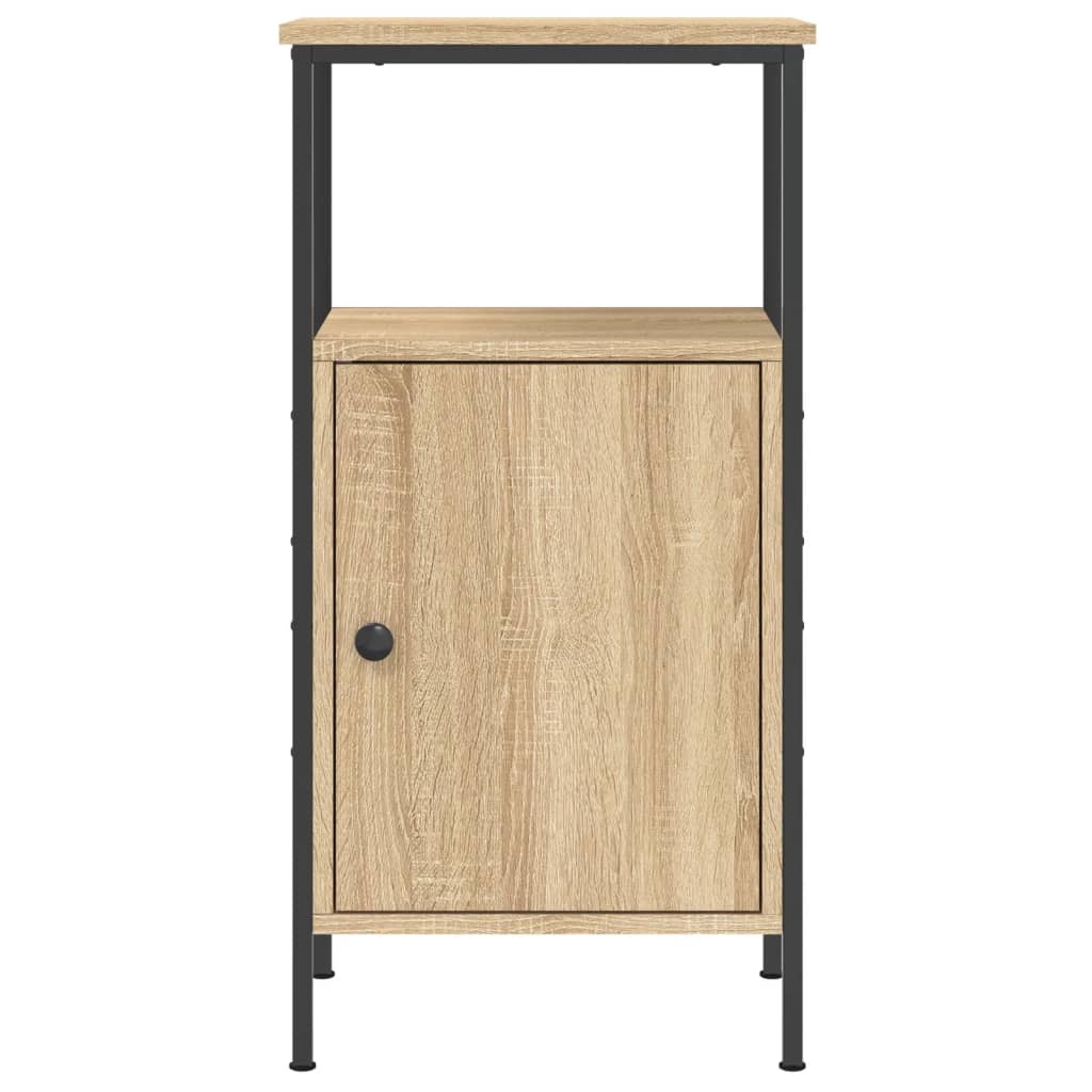 Nattbord 2 stk sonoma eik 41x31x80 cm konstruert tre