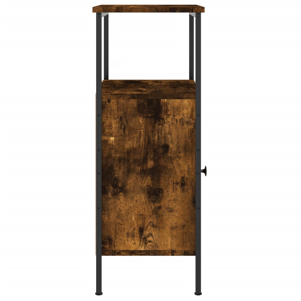 Nattbord røkt eik 41x31x80 cm konstruert tre