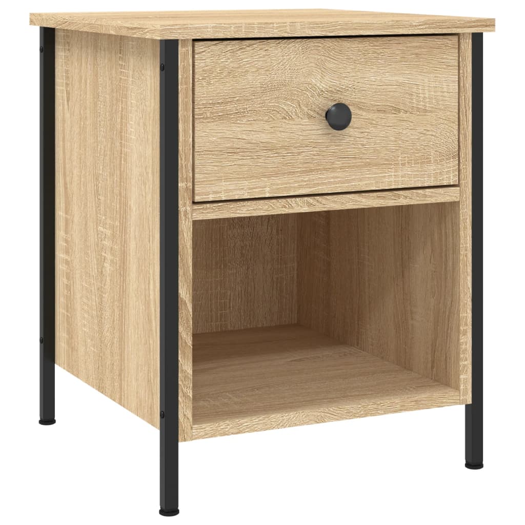 Nattbord 2 stk sonoma eik 40x42x50 cm konstruert tre vidaXL