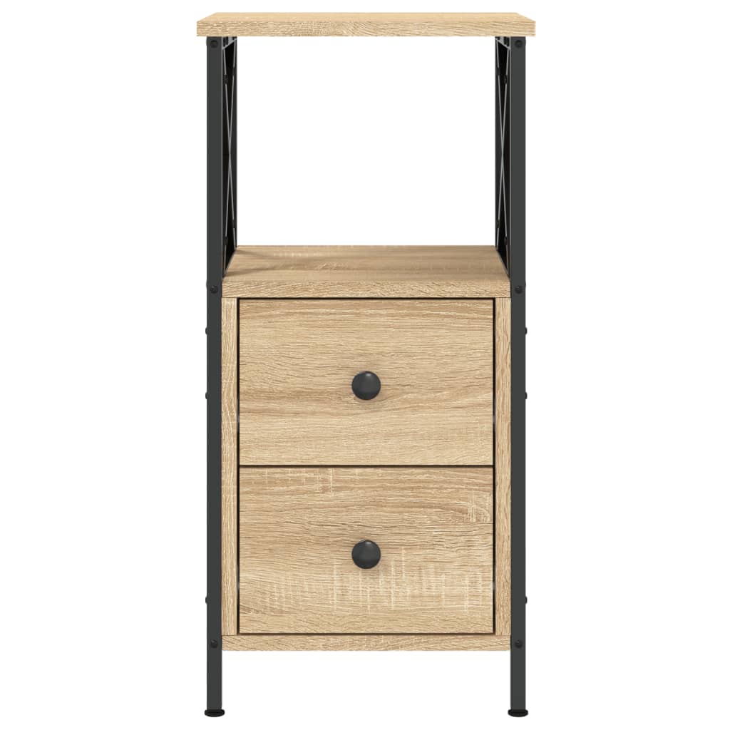 Nattbord sonoma eik 34x35,5x70 cm konstruert tre