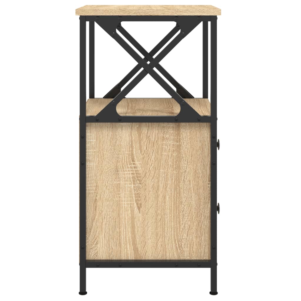 Nattbord sonoma eik 34x35,5x70 cm konstruert tre