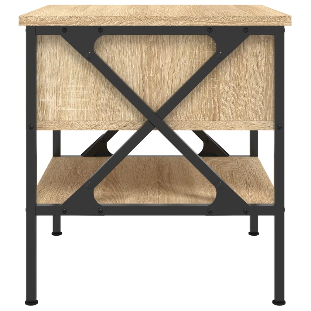 Nattbord 2 stk sonoma eik 40x42x45 cm konstruert tre