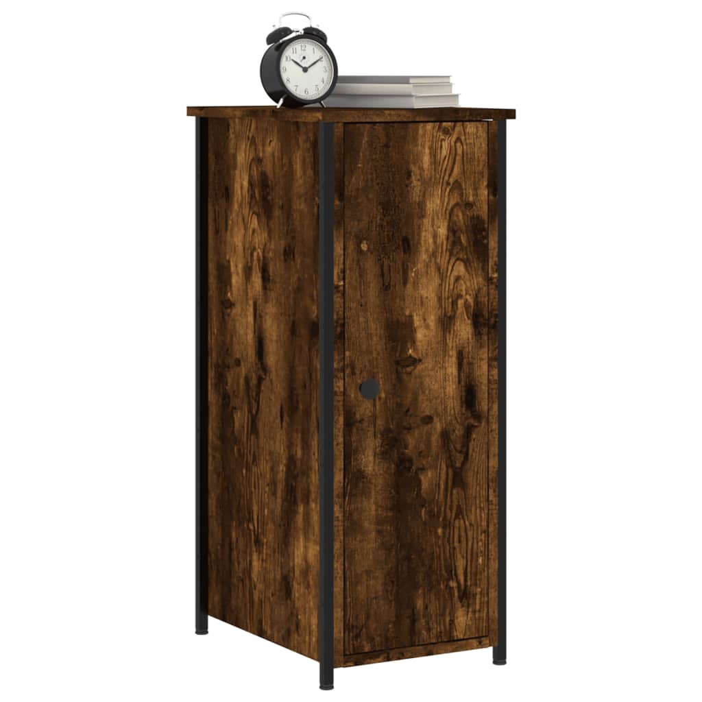 Nattbord røkt eik 32x42x80 cm konstruert tre