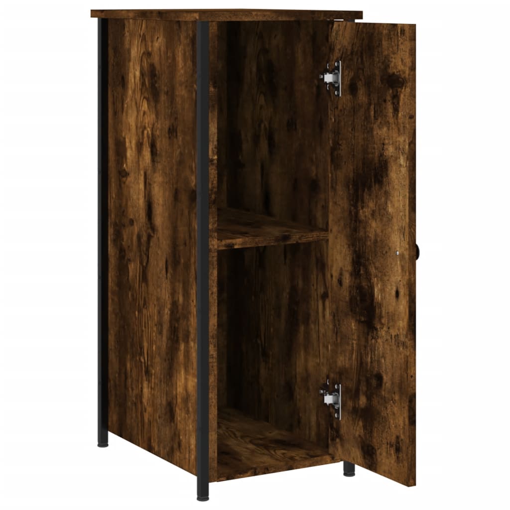 Nattbord røkt eik 32x42x80 cm konstruert tre