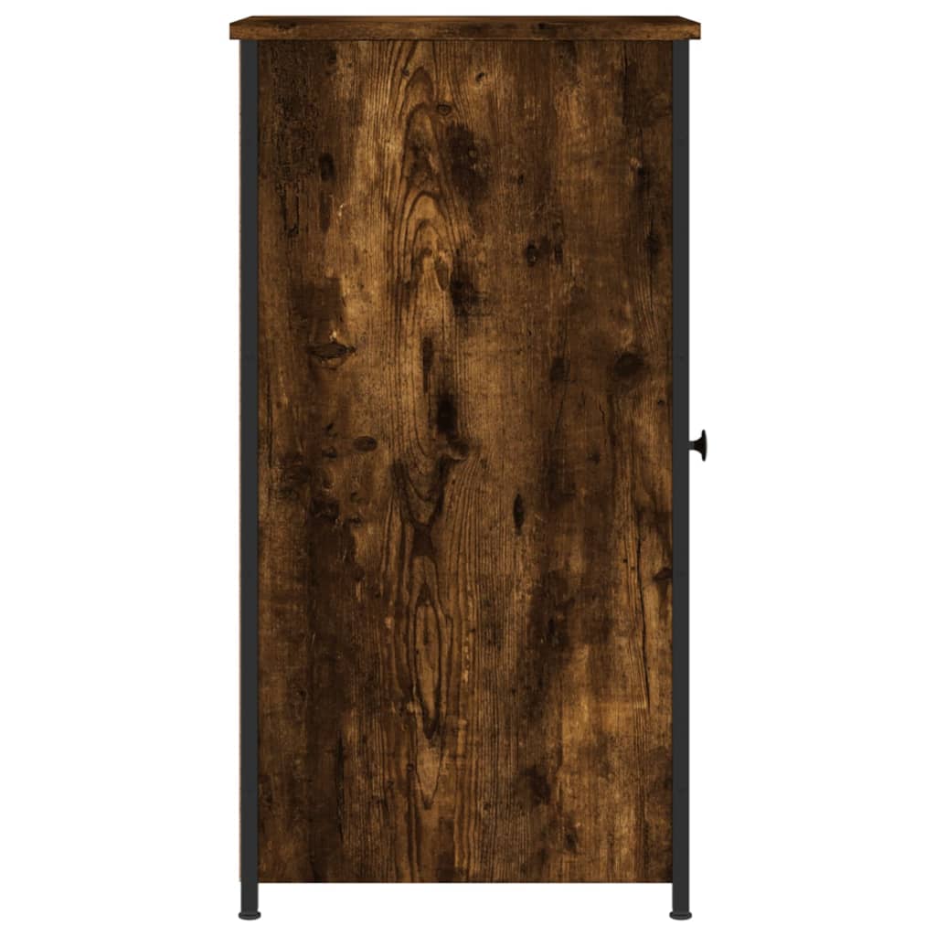 Nattbord røkt eik 32x42x80 cm konstruert tre