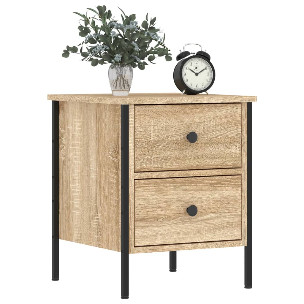 Nattbord sonoma eik 40x42x50 cm konstruert tre