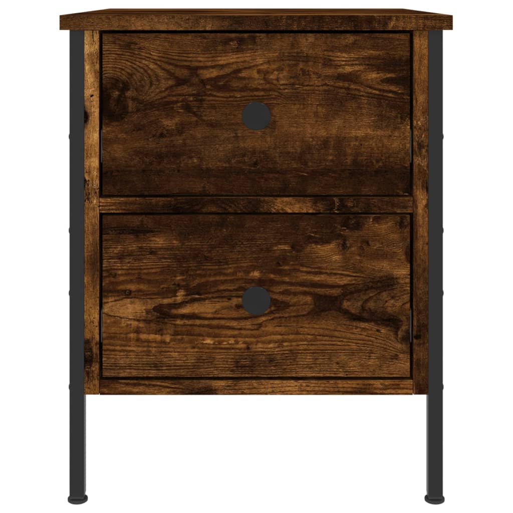 Nattbord røkt eik 40x42x50 cm konstruert tre