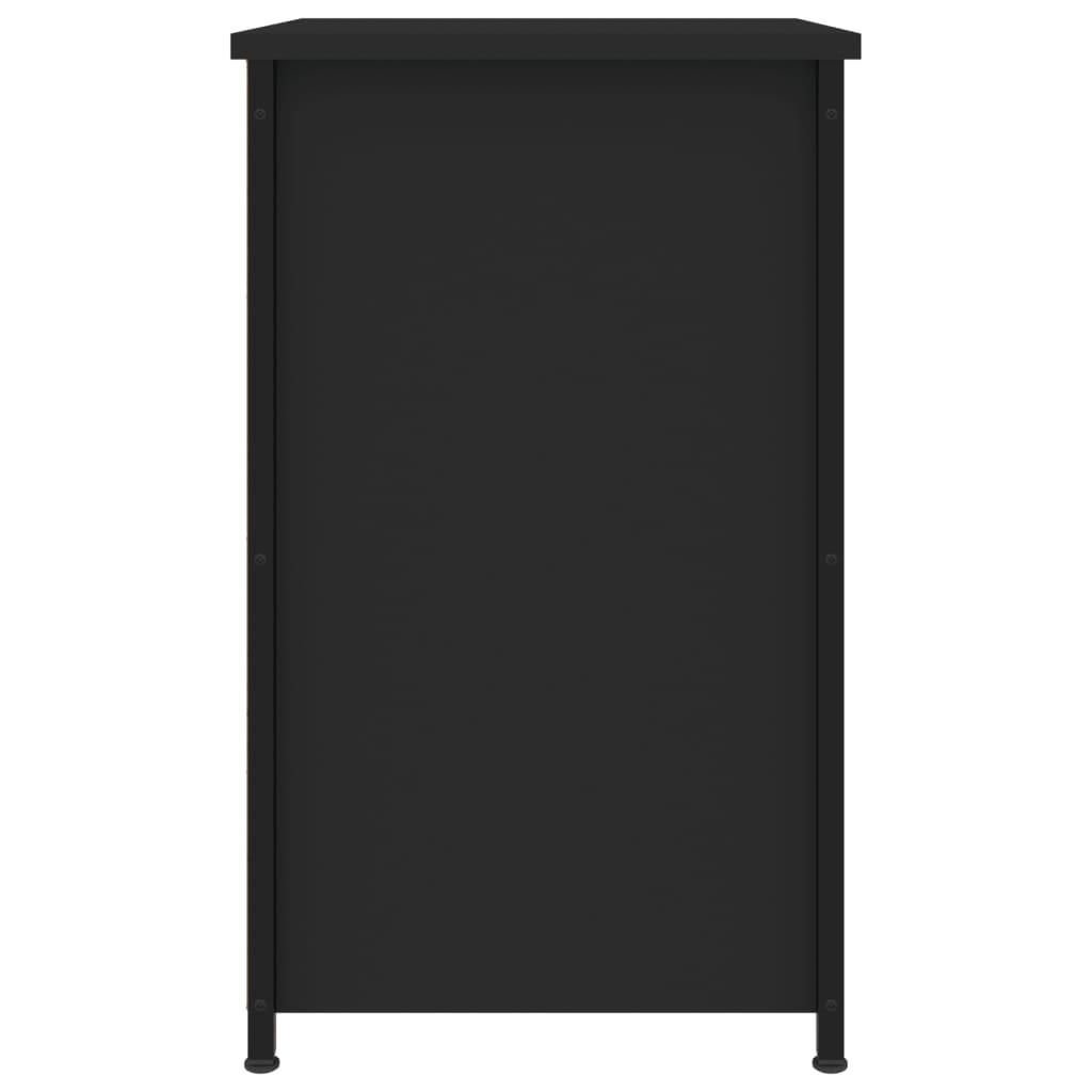 Nattbord 2 stk svart 40x36x60 cm konstruert tre