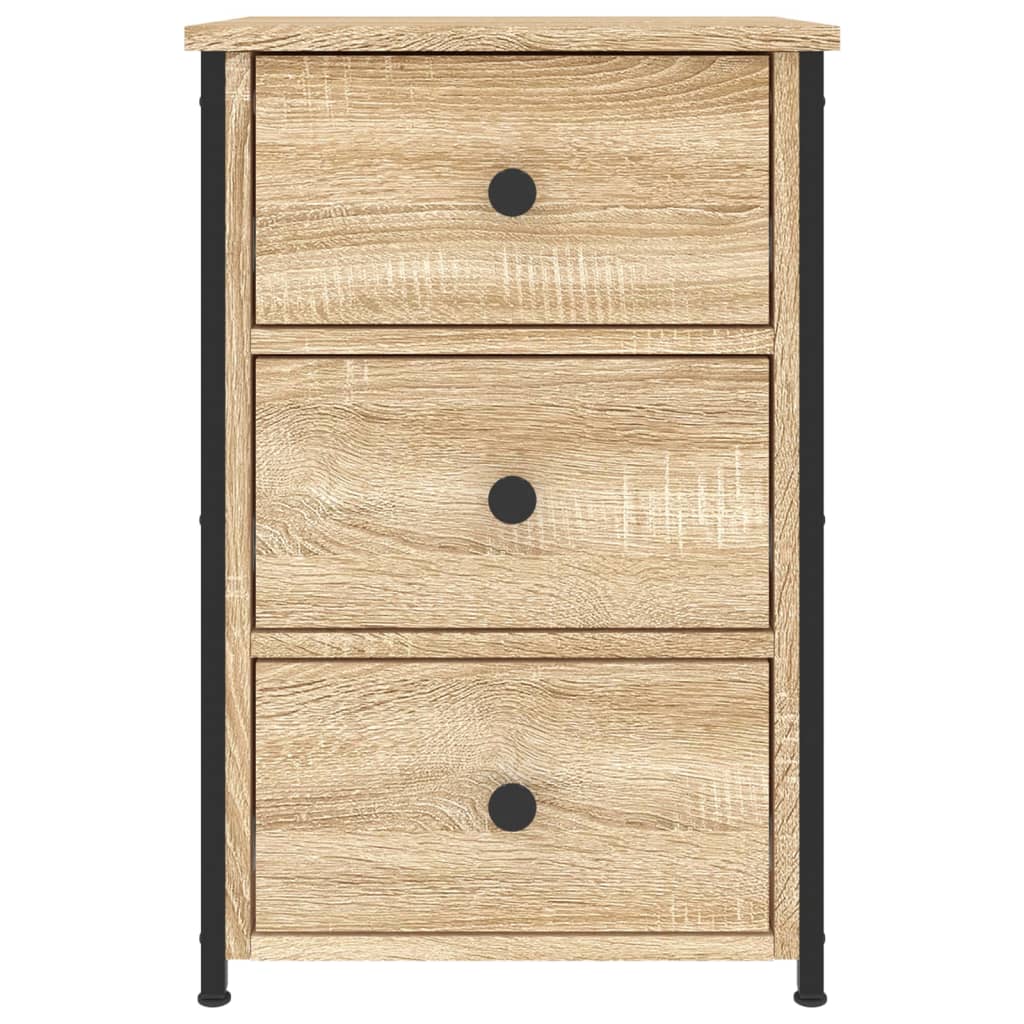 Nattbord 2 stk sonoma eik 40x36x60 cm konstruert tre