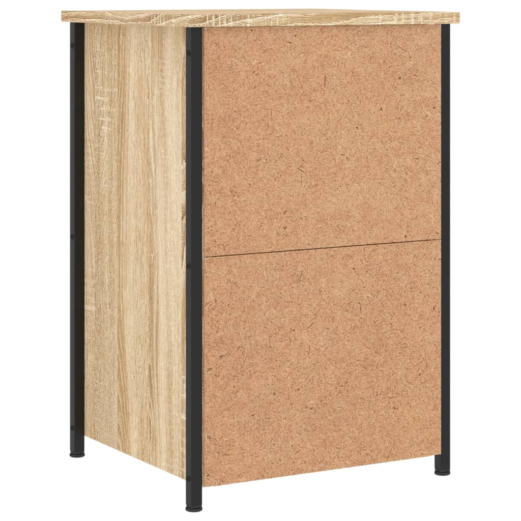 Nattbord 2 stk sonoma eik 40x36x60 cm konstruert tre