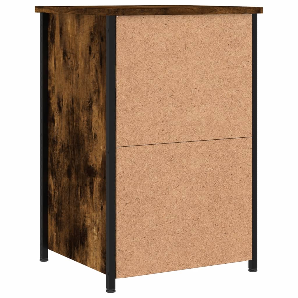 Nattbord røkt eik 40x36x60 cm konstruert tre