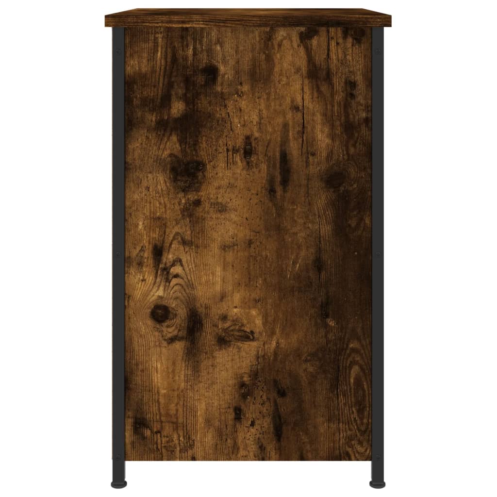 Nattbord 2 stk røkt eik 40x36x60 cm konstruert tre