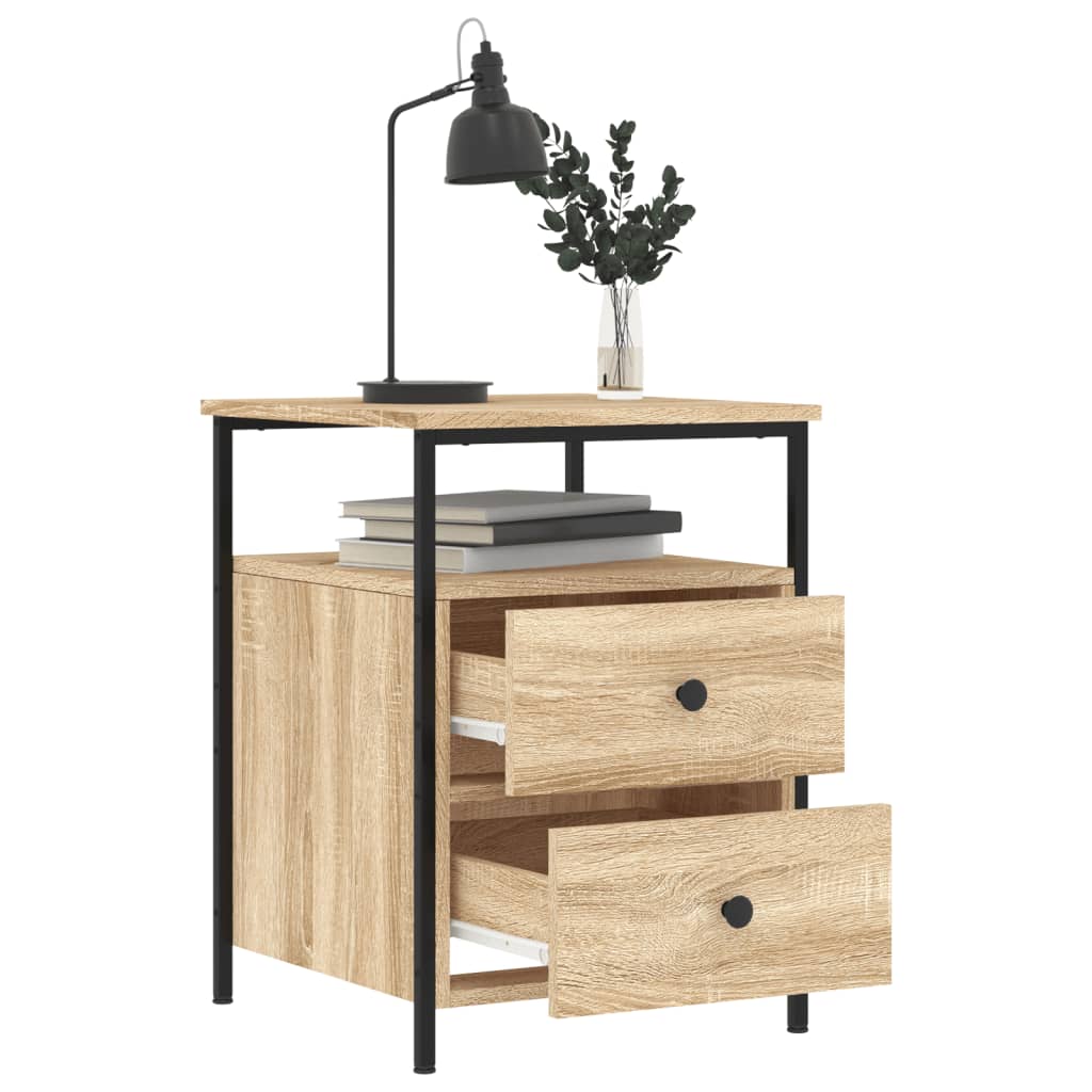 Nattbord sonoma eik 44x45x60 cm konstruert tre
