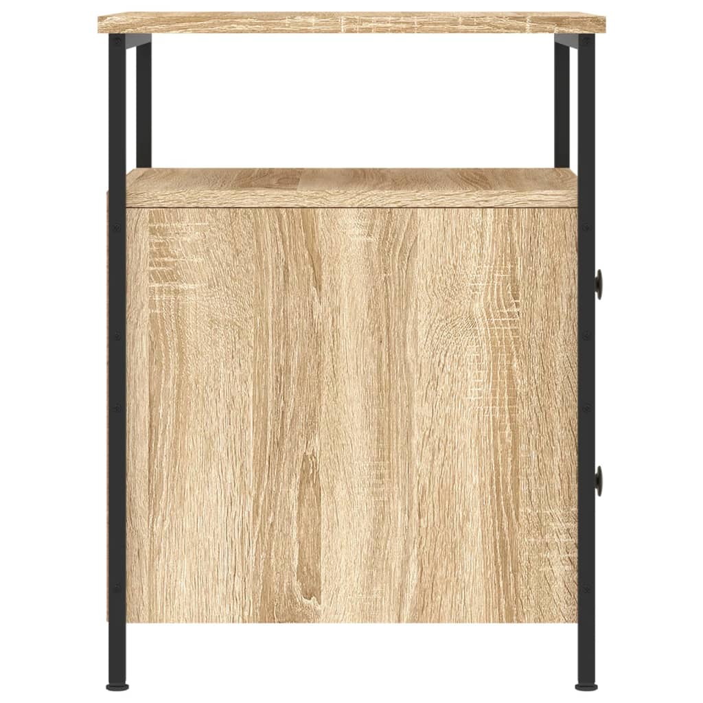 Nattbord 2 stk sonoma eik 44x45x60 cm konstruert tre
