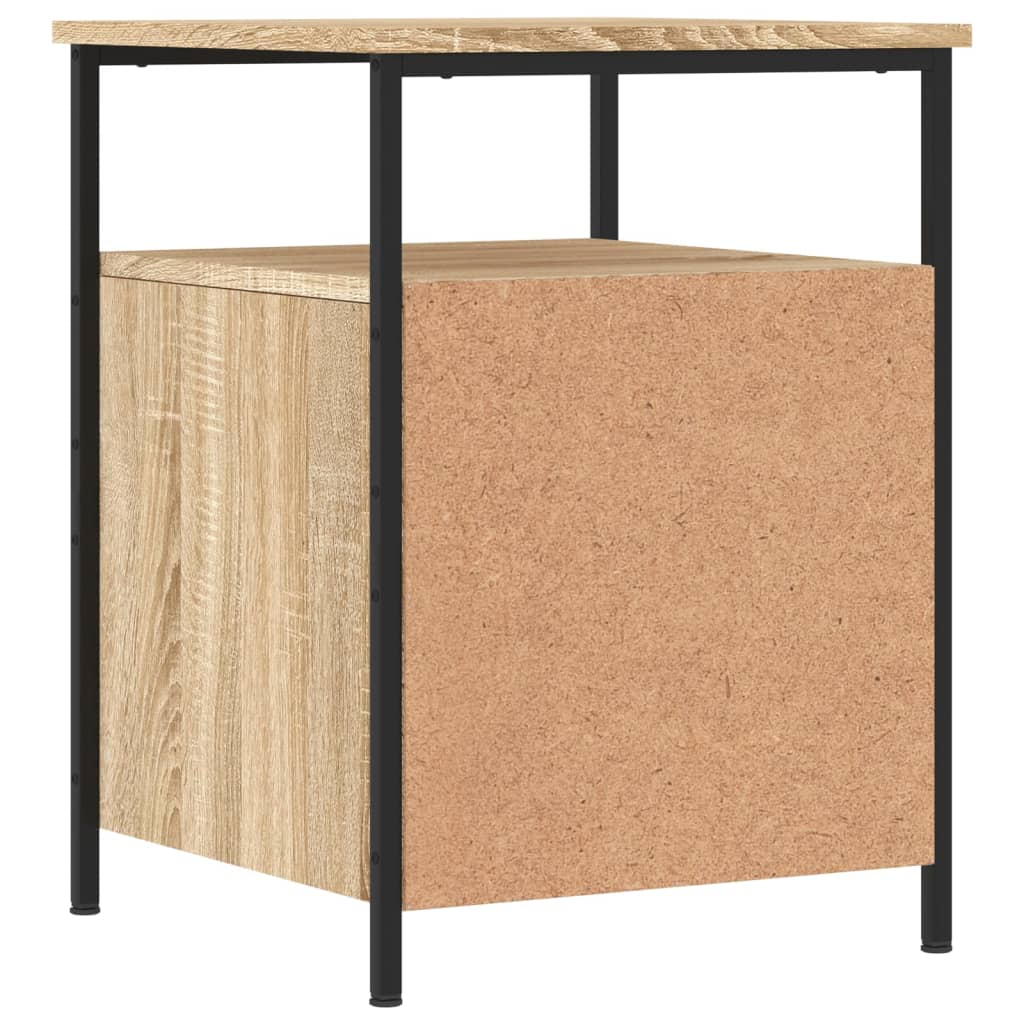 Nattbord 2 stk sonoma eik 44x45x60 cm konstruert tre