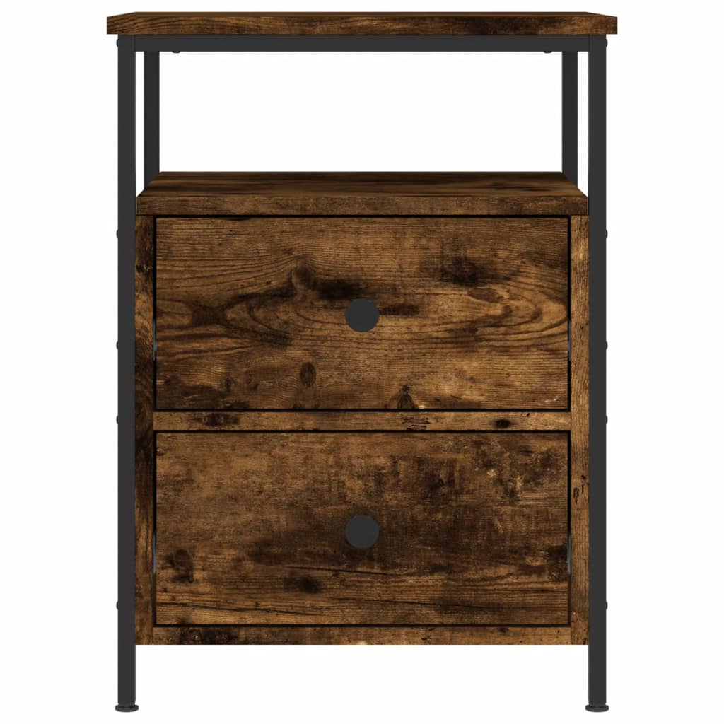 Nattbord røkt eik 44x45x60 cm konstruert tre