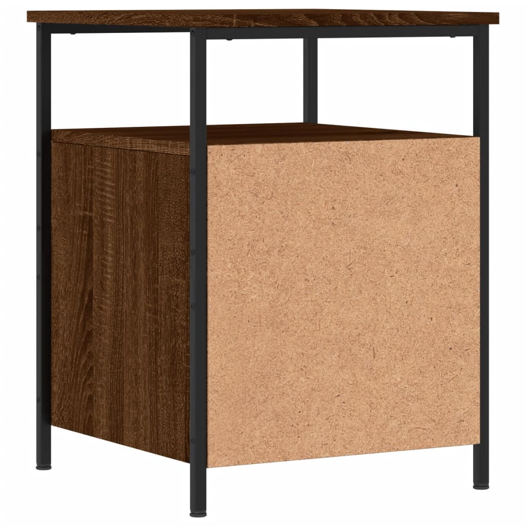 Nattbord brun eik 44x45x60 cm konstruert tre