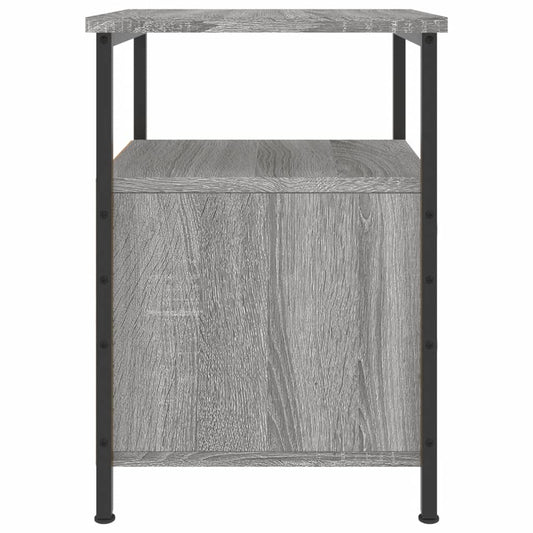 Nattbord 2 stk grå sonoma 34x35,5x50 cm konstruert tre