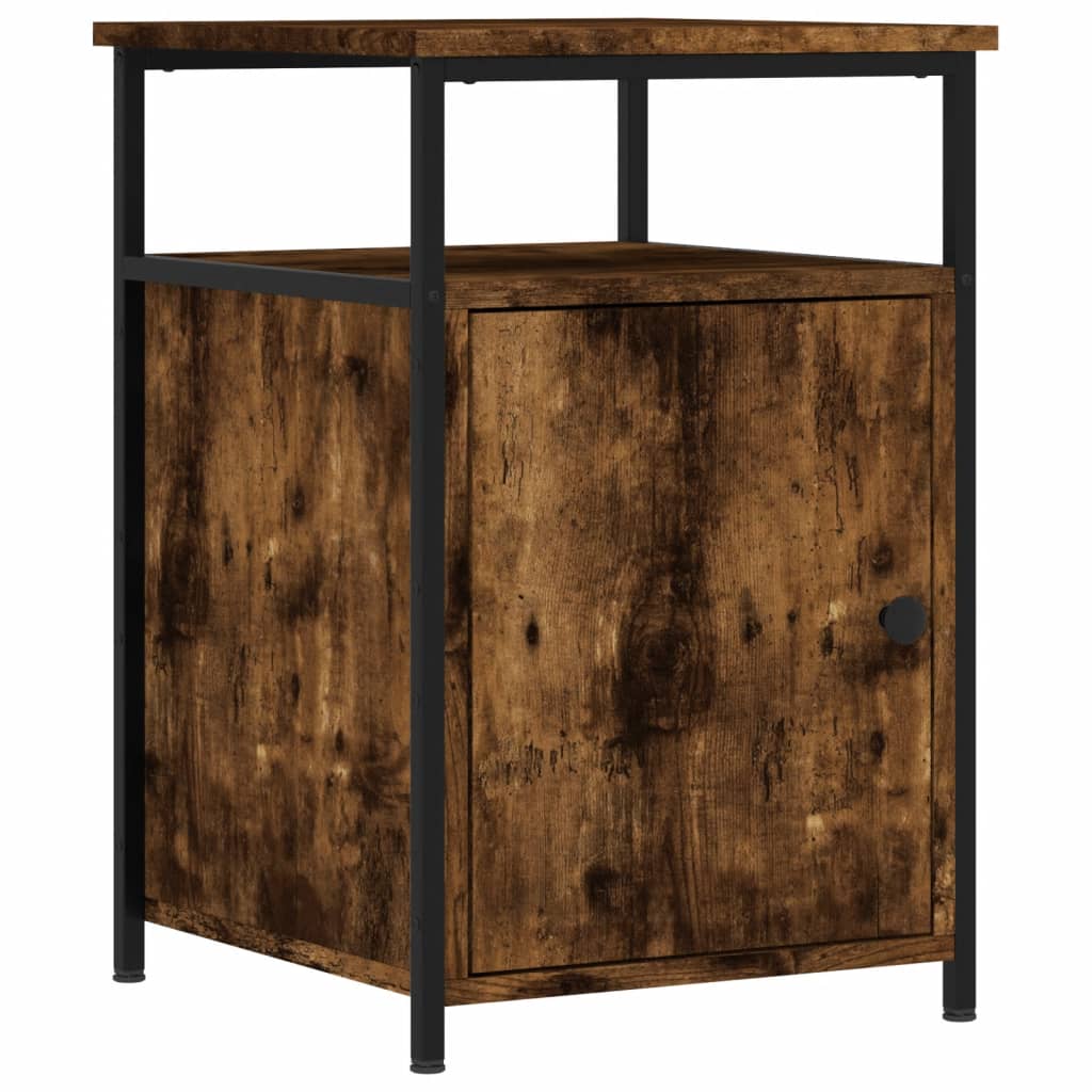Nattbord røkt eik 40x42x60 cm konstruert tre