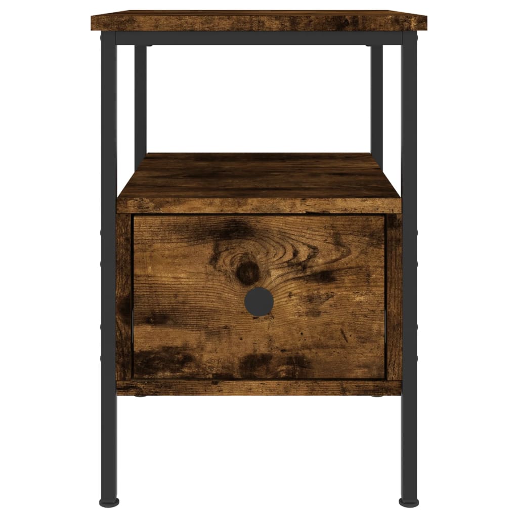 Nattbord røkt eik 34x36x50 cm konstruert tre